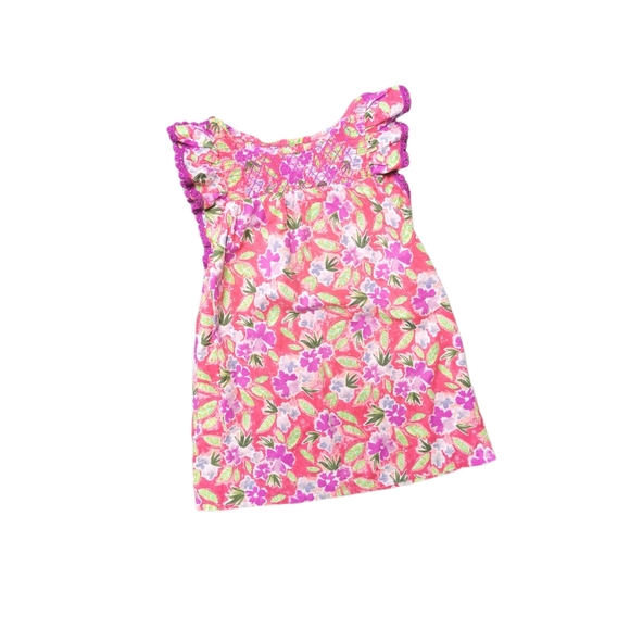 6-6X CAT & JACK FLORAL SUN DRESS EUC  - Picture 2 of 7